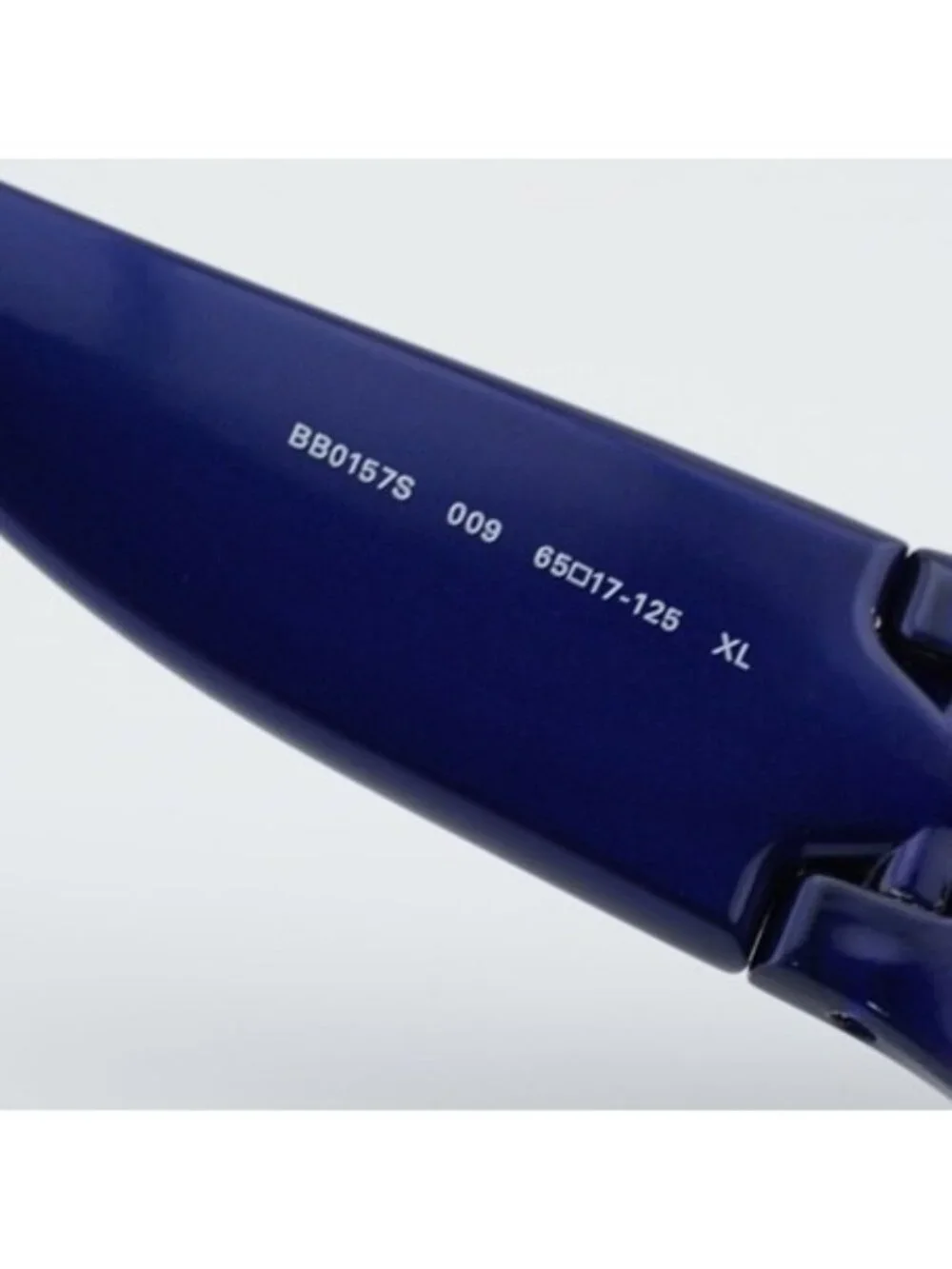 Balenciaga BB0157S 009 Sport Sunglasses Blue Geometric Frame, Blue Lenses - Picture 9 of 11